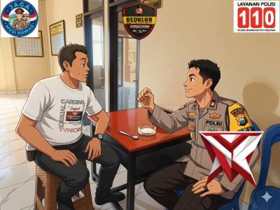 Polsek Stl Ulu Terawas memberikan himbauan kepada warga