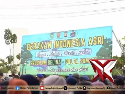 Gelar Program BELIDA, Polda Sumsel Tegaskan Komitmen Dukung Gerakan Indonesia ASRI - PoliceTube