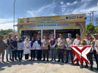*Kapolresta Bengkulu Dampingi Kapolda Bengkulu Cek Kesiapan Pos Pengamanan Operasi Ketupat di Tol da