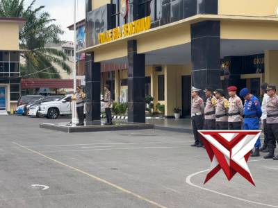 *Apel Gabungan Polda dan Polresta Bengkulu Siap Amankan Malam Takbiran Idul Fitri 1447 H*