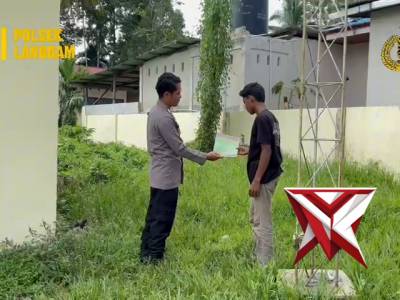 Sosialisasi Maklumat Kapolda Riau oleh Personil Polsek Langgam