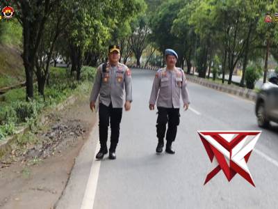 Polres Muara Enim Pimpin Gerakan Belida ASRI, Jalan Berlubang di Terminal Kota Ditambal