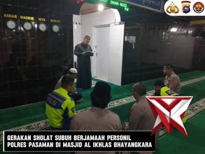 Gerakan Subuh Berjamaah Personel Polres Pasaman - PoliceTube