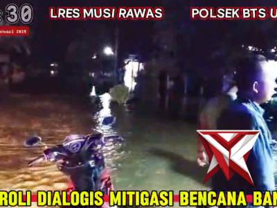 Patroli dialogis pemantauan banjir di kecamatan bts ulu