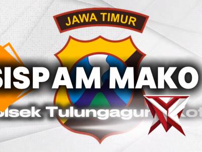 simulasi Sispam mako Polsek Tulungagung Kota Polres Tulungagung