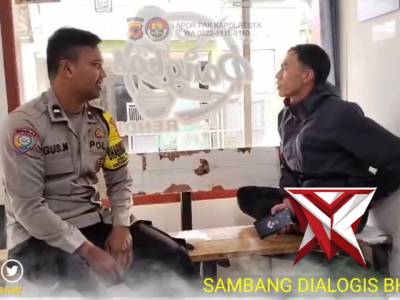 &ldquo;Bhabinkamtibmas Desa Cibeureum Polsek Kertasari, Bripka Agus Mulyadi, Melakukan Sambang Kamtibmas d
