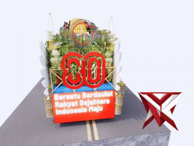 MOBIL KARNAVAL POLRI HADIR PADA HUT RI KE 80