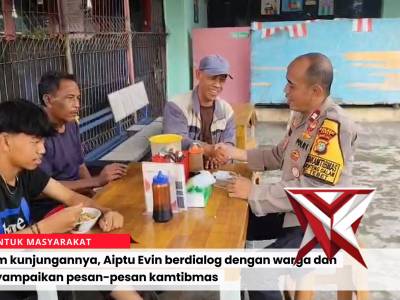 Bhabinkamtibmas Menteng Dalam Imbau Warga Jaga Kamtibmas