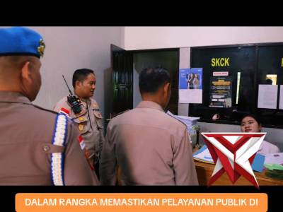Wakapolres Kupang bersama unsur pengawas melakukan pengawasan pelayanan Publik Polres Kupang