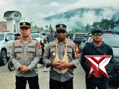 Pengamanan Sholat Eid Di Masjid Baitul Muttaqin Kota Karubaga