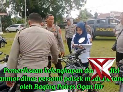 Giat supervisi bag SDM polres Ogan ilir