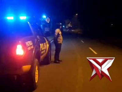 Patroli blue light blue night