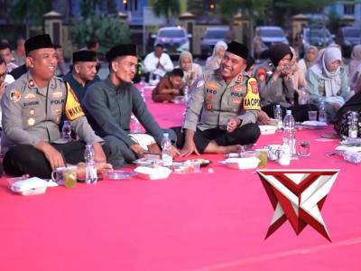 Buka bersama Kapolres OKI dengan keluarga besar Polres OKI