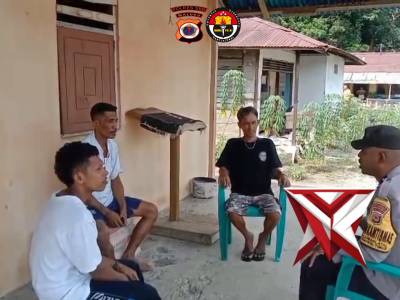 GIAT BHABINKAMTIBMAS POLSEK TANIWEL TIMUR