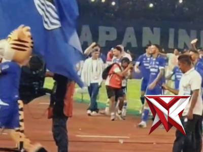 Pengamanan Persib vs PSBS  Biak