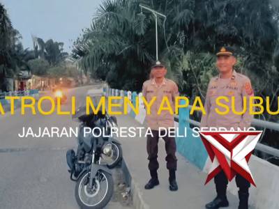 Patroli Menyapa Subuh Jajaran Polresta Deli Serdang