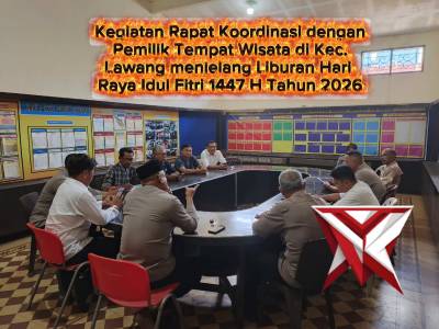 Kegiatan Rapat Koordinasi dengan Pemilik Tempat Wisata di Kec. Lawang menjelang Liburan Hari Raya Id