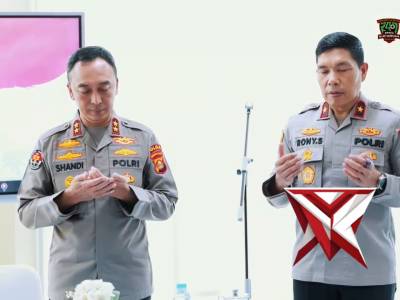 Kapolda Sumatera Selatan, Irjen Pol Dr. Sandi Nugroho, memimpin kegiatan Coffee