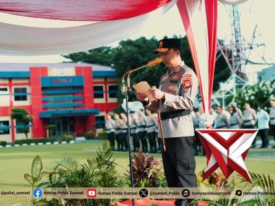 Kapolda Sumsel Irjen Pol. Dr. Sandi Nugroho, S.I.K., S.H., M.Hum Pimpin Upacara Hari Kesadaran Nasio