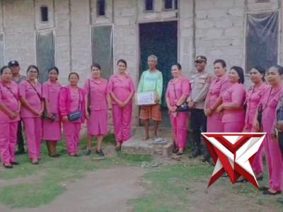 Bantuan sosial menyongsong hari kesatuan gerak bhayangkari ke-73