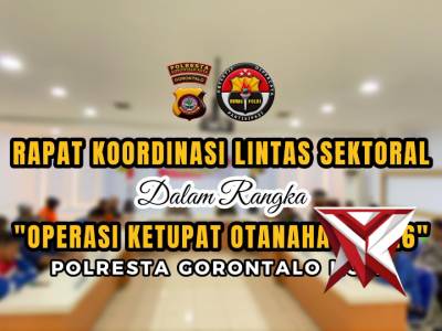Pastikan Idul Fitri Aman, Polresta Gorontalo Kota Gelar Rakor Operasi Ketupat Otanaha 2026