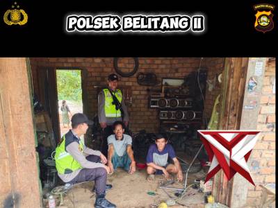 BHABINKAMTIBMAS POLSEK BELITANG II SOSIALISASI DAN MEMBERIKAN HIMBAUAN KAMTIBMAS