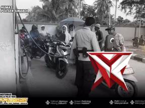 patroli rutin dan pengamanan di tempat keramaian di wilkum polsek sinaboi