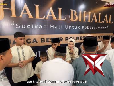 Keluarga Polresta Banyuwangi Gelar Salat Ied dan Halal Bihalal