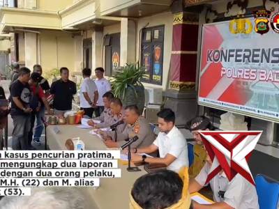 Polres Badung Bongkar Pencurian Pratima Hingga Mesin Traktor, Kerugian Puluhan Juta