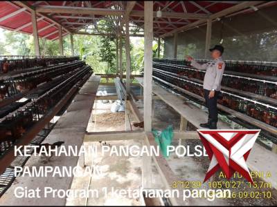 Giat ketahanan panganPolsek. pampangan OKI