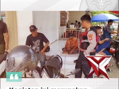Unit Samapta Polsek Pasar Minggu melaksanakan kegiatan Patroli Dialogis di kewilayahan