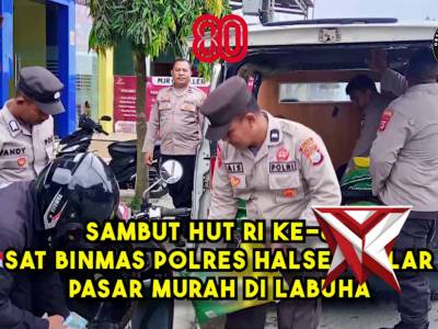 Gerakan Pangan Murah Sat Binmas Polres Halsel di Desa Labuha Halmahera Selatan - PoliceTube