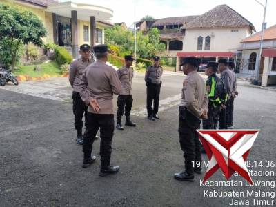 Di Pimpin Iptu Irwansyah Panit binmas Polsek Lawang Laksanakan kegiatan rutin Apel Pagi di Mapolsek
