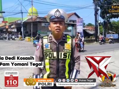 Situasi terpantau aman dan kondusif di depan Pos Pam Yomani Tegal