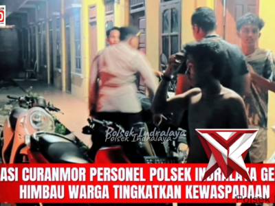 Polsek Indralaya tingkatkan KRYD antisipasi pencurian dan kejahatan lainnya