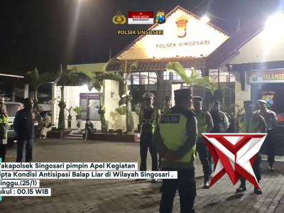 Apel pagi Polsek Singosari