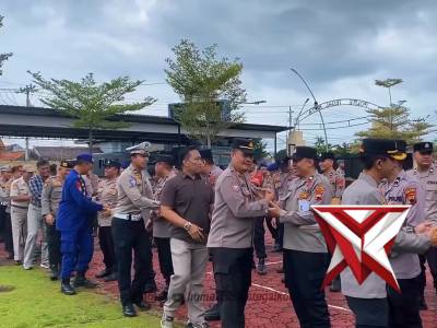 Keluarga Besar Polres Tegal Kota melaksanakan kegiatan Halal Bihalal sebagai wujud mempererat silatu