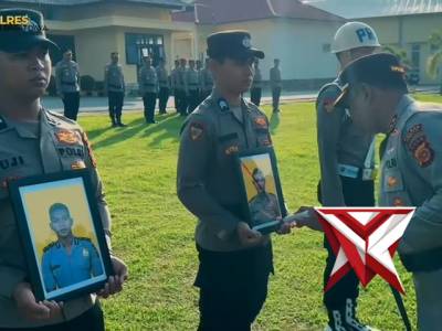 UPACARA PEMBERHENTIAN TIDAK DENGAN HORMAT PERSONIL POLRES ABDYA