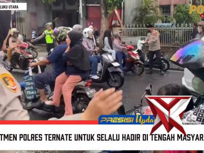 KOMITMEN POLRES TERNATE UNTUK SELALU HADIR DI TENGAH MASYARAKAT