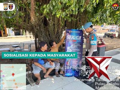 SOSIALISASI SIE PROPAM POLRES PULAU TALIABU - PoliceTube