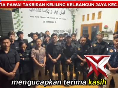 Panitia Pawai Takbiran Apresiasi Pengamanan Polsek BTS Ulu. Jumat, 20 Maret 2026