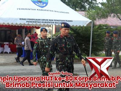 Kapolda Pimpin Upacara HUT Brimob ke 80