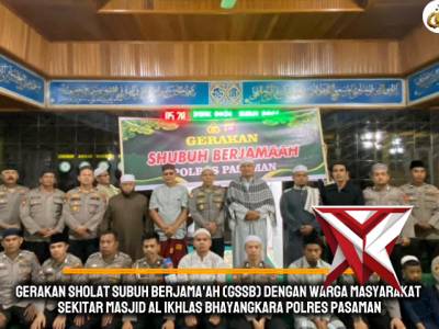 Gerakan Subuh Berjamaah Polres Pasaman