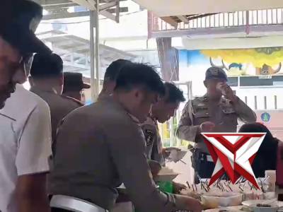 Suasana Hari Raya Idul Fitri 1447 H / 2026 M masih terasa hangat di lingkungan Polres HST
