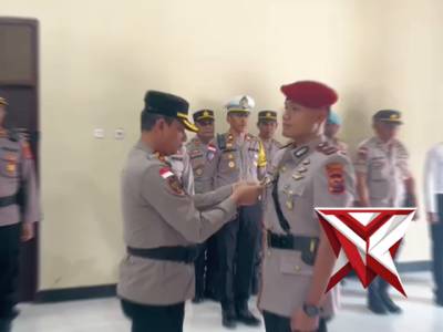 Kapolres Lembata Pimpin Langsung upacara pelantikan Kasat Reskrim Polres Lembata.