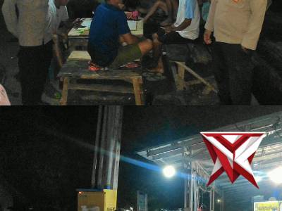 Personil Polsek Lepong melaksanakan Patroli KRYD malam hari