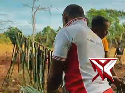 Pembersihan lahan ketahanan pangan polres maluku barat daya - PoliceTube