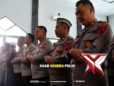 Polres Pemalang Gelar Sholat Ghaib Untuk Korban Bencana Alam
