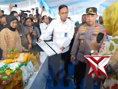 Kapolri Hadiri Kick Off GPM Serentak se-Indonesia, 2.424 Ton Beras SPHP Disalurkan ke Masyarakat Har