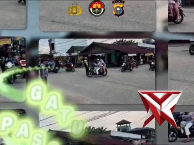 Gatur Lalin di Pasar Ramadhan oleh Personil Polsek Pangkalan Kerinci